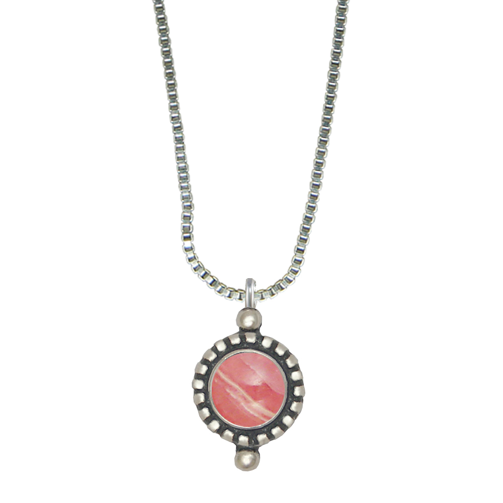 Sterling Silver Little Rhodocrosite Pendant Necklace